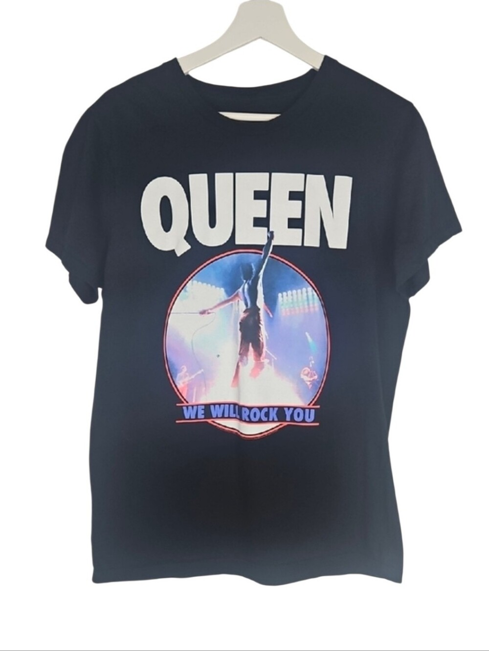 Queen Freddie Mercury Band Tee Graphic Concert T-shirt Rock & Roll Shirt Mens  M